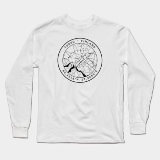 Turku Map Long Sleeve T-Shirt